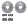 6302-47053 Brake Rotors with 3000-Series Ceramic Brake Pads Kit, 2008-2008 GM, Position: Front - image 1