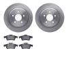 6302-47056 Brake Rotors with 3000-Series Ceramic Brake Pads Kit, 2008-2010 GM, Position: Rear - image 1