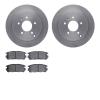 6302-47061 Brake Rotors with 3000-Series Ceramic Brake Pads Kit, 2007-2015 GM, Position: Rear - image 1
