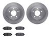 6302-47065 Brake Rotors with 3000-Series Ceramic Brake Pads Kit, 2011-2019 GM, Position: Rear - image 1