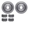 6302-47068 Brake Rotors with 3000-Series Ceramic Brake Pads Kit, 2014-2019 GM, Position: Rear - image 1