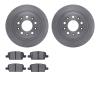 6302-47078 Brake Rotors with 3000-Series Ceramic Brake Pads Kit, Fits Select GM, Position: Rear - image 1
