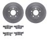 6302-47079 Brake Rotors with 3000-Series Ceramic Brake Pads Kit, 2017-2018 GM, Position: Rear - image 1