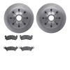 6302-48002 Brake Rotors with 3000-Series Ceramic Brake Pads Kit, 1971-1989 GM, Position: Front - image 1