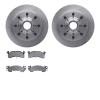6302-48010 Brake Rotors with 3000-Series Ceramic Brake Pads Kit, 1978-1993 GM, Position: Front - image 1