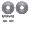6302-48016 Brake Rotors with 3000-Series Ceramic Brake Pads Kit, 1979-1985 GM, Position: Rear - image 1