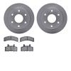 6302-48017 Brake Rotors with 3000-Series Ceramic Brake Pads Kit, 1988-1991 GM, Position: Front - image 1