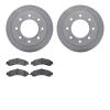 6302-48045 Brake Rotors with 3000-Series Ceramic Brake Pads Kit, 2005-2005 GM, Position: Rear - image 1