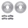6302-48046 Brake Rotors with 3000-Series Ceramic Brake Pads Kit, 2002-2005 GM, Position: Front - image 1
