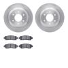 6302-48048 Brake Rotors with 3000-Series Ceramic Brake Pads Kit, 2002-2009 GM, Position: Rear - image 1