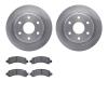 6302-48054 Brake Rotors with 3000-Series Ceramic Brake Pads Kit, 2002-2014 GM, Position: Rear - image 1