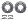6302-48055 Brake Rotors with 3000-Series Ceramic Brake Pads Kit, 2003-2008 GM, Position: Rear - image 1