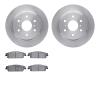 6302-48062 Brake Rotors with 3000-Series Ceramic Brake Pads Kit, 2007-2014 GM, Position: Rear - image 1