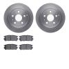 6302-48064 Brake Rotors with 3000-Series Ceramic Brake Pads Kit, 2010-2017 GM, Position: Rear - image 1