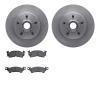 6302-51001 Brake Rotors with 3000-Series Ceramic Brake Pads Kit, 1991-1996 GM, Position: Front - image 1