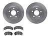 6302-52002 Brake Rotors with 3000-Series Ceramic Brake Pads Kit, 1984-1987 GM, Position: Rear - image 1