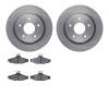 6302-52006 Brake Rotors with 3000-Series Ceramic Brake Pads Kit, 1985-1992 GM, Position: Rear - image 1