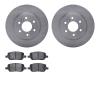 6302-52022 Brake Rotors with 3000-Series Ceramic Brake Pads Kit, 2006-2006 GM, Position: Rear - image 1