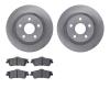 6302-52025 Brake Rotors with 3000-Series Ceramic Brake Pads Kit, 2008-2009 GM, Position: Rear - image 1