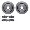 6302-52026 Brake Rotors with 3000-Series Ceramic Brake Pads Kit, 2008-2017 GM, Position: Rear - image 1
