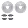 6302-53006 Brake Rotors with 3000-Series Ceramic Brake Pads Kit, 2004-2012 GM, Position: Rear - image 1