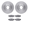 6302-54011 Brake Rotors with 3000-Series Ceramic Brake Pads Kit, 2003-2005 Jaguar, Position: Front - image 1