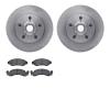 6302-54023 Brake Rotors with 3000-Series Ceramic Brake Pads Kit, 1973-1973 Ford/Lincoln/Mercury/Mazda, Position: Front - image 1