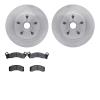 6302-54037 Brake Rotors with 3000-Series Ceramic Brake Pads Kit, 1982-1987 Ford/Lincoln/Mercury/Mazda, Position: Front - image 1