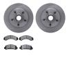 6302-54059 Brake Rotors with 3000-Series Ceramic Brake Pads Kit, 1986-1992 Ford/Lincoln/Mercury/Mazda, Position: Front - image 1