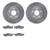 6302-54065 Brake Rotors with 3000-Series Ceramic Brake Pads Kit, 1989-1990 Ford/Lincoln/Mercury/Mazda, Position: Front - image 1