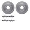 6302-54068 Brake Rotors with 3000-Series Ceramic Brake Pads Kit, 1986-1992 Ford/Lincoln/Mercury/Mazda, Position: Front - image 1