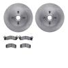 6302-54071 Brake Rotors with 3000-Series Ceramic Brake Pads Kit, 1987-1988 Ford/Lincoln/Mercury/Mazda, Position: Front - image 1