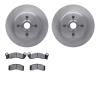 6302-54072 Brake Rotors with 3000-Series Ceramic Brake Pads Kit, 1993-1993 Ford/Lincoln/Mercury/Mazda, Position: Front - image 1