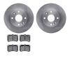 6302-54075 Brake Rotors with 3000-Series Ceramic Brake Pads Kit, 1994-1997 Ford/Lincoln/Mercury/Mazda, Position: Front - image 1