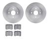 6302-54076 Brake Rotors with 3000-Series Ceramic Brake Pads Kit, 1990-2003 Ford/Lincoln/Mercury/Mazda, Position: Front - image 1