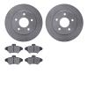 6302-54084 Brake Rotors with 3000-Series Ceramic Brake Pads Kit, 1993-1997 Ford/Lincoln/Mercury/Mazda, Position: Front - image 1