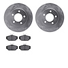 6302-54085 Brake Rotors with 3000-Series Ceramic Brake Pads Kit, 1993-1993 Ford/Lincoln/Mercury/Mazda, Position: Front - image 1