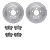 6302-54091 Brake Rotors with 3000-Series Ceramic Brake Pads Kit, 1994-2004 Ford/Lincoln/Mercury/Mazda, Position: Rear - image 1
