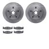 6302-54092 Brake Rotors with 3000-Series Ceramic Brake Pads Kit, 1994-2001 Ford/Lincoln/Mercury/Mazda, Position: Front - image 1