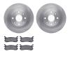 6302-54099 Brake Rotors with 3000-Series Ceramic Brake Pads Kit, 1994-2003 Ford/Lincoln/Mercury/Mazda, Position: Rear - image 1