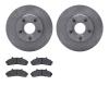 6302-54105 Brake Rotors with 3000-Series Ceramic Brake Pads Kit, 1995-1997 Ford/Lincoln/Mercury/Mazda, Position: Front - image 1