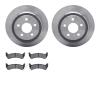 6302-54108 Brake Rotors with 3000-Series Ceramic Brake Pads Kit, 1995-2003 Ford/Lincoln/Mercury/Mazda, Position: Rear - image 1