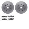 6302-54115 Brake Rotors with 3000-Series Ceramic Brake Pads Kit, 1997-2004 Ford/Lincoln/Mercury/Mazda, Position: Front - image 1