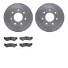 6302-54116 Brake Rotors with 3000-Series Ceramic Brake Pads Kit, 1997-2004 Ford/Lincoln/Mercury/Mazda, Position: Front - image 1