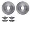 6302-54138 Brake Rotors with 3000-Series Ceramic Brake Pads Kit, 2000-2004 Ford/Lincoln/Mercury/Mazda, Position: Front - image 1