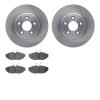 6302-54150 Brake Rotors with 3000-Series Ceramic Brake Pads Kit, 2003-2005 Jaguar, Position: Rear - image 1