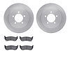 6302-54151 Brake Rotors with 3000-Series Ceramic Brake Pads Kit, 2006-2010 Ford/Lincoln/Mercury/Mazda, Position: Rear - image 1