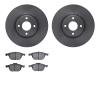 6302-54169 Brake Rotors with 3000-Series Ceramic Brake Pads Kit, Fits Select Ford/Lincoln/Mercury/Mazda, Position: Front - image 1