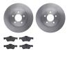 6302-54170 Brake Rotors with 3000-Series Ceramic Brake Pads Kit, 2005-2012 Ford/Lincoln/Mercury/Mazda, Position: Front - image 1
