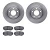 6302-54190 Brake Rotors with 3000-Series Ceramic Brake Pads Kit, 2007-2008 Ford/Lincoln/Mercury/Mazda, Position: Front - image 1